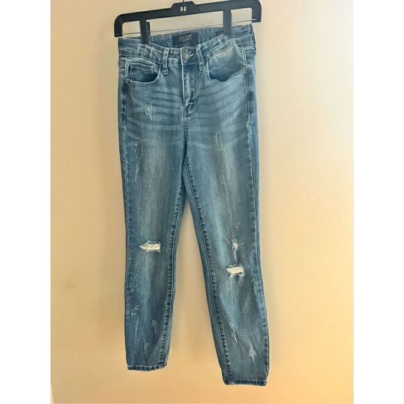 Judy Blue Relaxed Fit Straight Destroyed Jeans, Women’s Size 27 - Picture 2 of 11